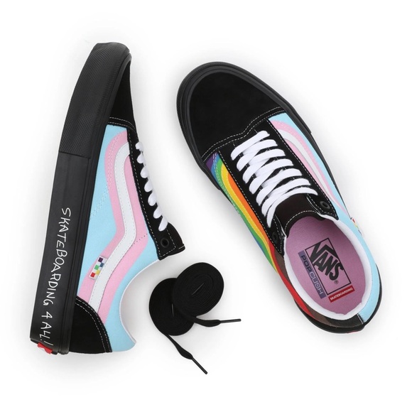 Vans Old Skool Pride Skate 'Black' VN0A5FCBBMB new with Box - Picture 2 of 6